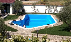 Piscina in acciaio