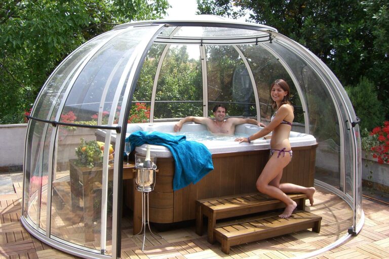 copertura cupola jacuzzi